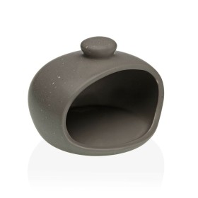 Soporte Versa Gris Estropajo Cerámica Dolomita (9,5 x 10,5 x 11,5 cm) de Versa, Estropajos - Ref: S3409581, Precio: 6,88 €, D...