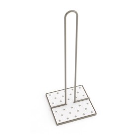 Suporte para Rolos de Papel de Cozinha Versa Estrelas Metal Aço Madeira MDF (16,5 x 31 x 13 cm) de Versa, Prateleiras e estan...