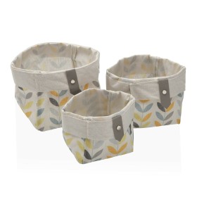 Conjunto de Cestas Versa Erin Quadrado 14 x 14 x 14 cm Têxtil de Versa, Organizadores de cosméticos - Ref: S3410419, Preço: 7...