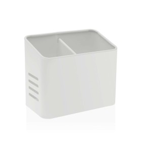 Organizador para Cubiertos Versa Blanco Metal Acero 9,5 x 16 x 13,5 cm de Versa, Estantes y soportes - Ref: S3410500, Precio:...