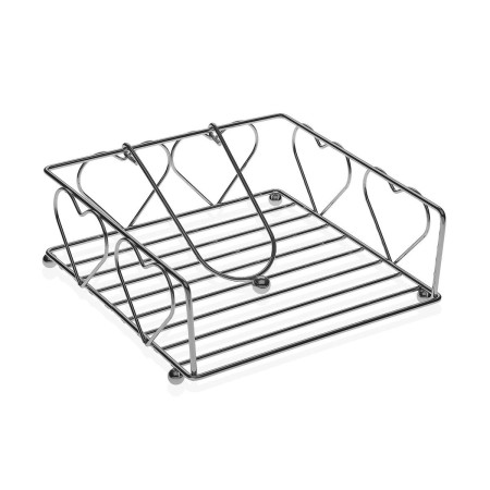 Portatovagliolo Versa Acciaio 18,5 x 7 x 18,5 cm Cuori di Versa, Ripiani e supporti - Rif: S3410515, Prezzo: 6,52 €, Sconto: %