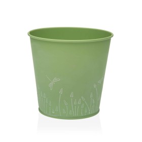 Pot Versa Zink Vert Métal (14 cm) de Versa, Pots de fleurs - Réf : S3410533, Prix : 4,79 €, Remise : %