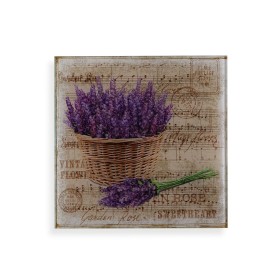 Cuadro Versa Lavanda Cristal 1 x 30 x 30 cm de Versa, Frontones decorativos - Ref: S3411484, Precio: 8,52 €, Descuento: %