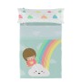 Juego de Sábanas HappyFriday Happynois Rainbow Multicolor Cama de 105 2 Piezas de HappyFriday, Sábanas y fundas de almohada -...