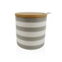 Sugar Bowl Versa Grey Ceramic Dolomite 8 x 8 x 8 cm Stripes Circular | Tienda24 - Global Online Shop Tienda24.eu