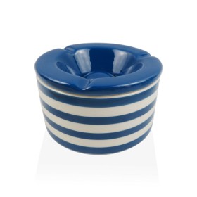 Ashtray Versa Blue Navy Blue Dolomite 11,2 x 6,2 x 11,2 cm by Versa, Portable Ashtrays - Ref: S3412539, Price: 5,64 €, Discou...