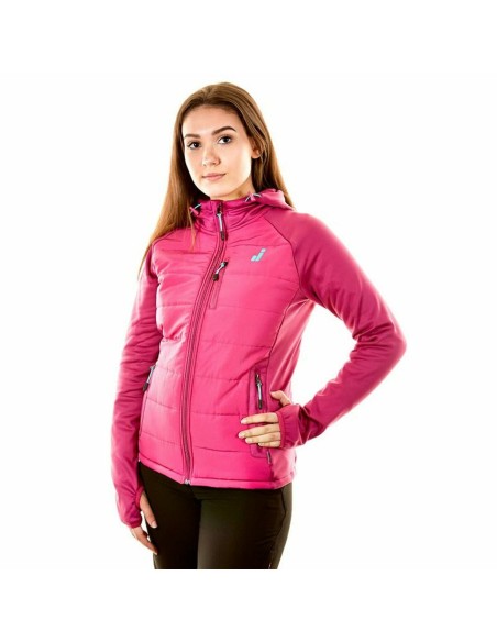 Women's Sports Jacket Joluvi Hybrid Fuchsia | Tienda24 Tienda24.eu