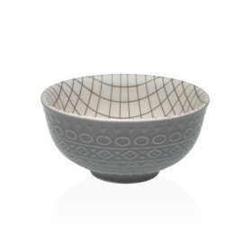 Snack Bowl Versa Grey Ceramic Porcelain 12,3 x 5,8 x 12,3 cm by Versa, Bowls and large cups - Ref: S3412621, Price: 4,53 €, D...