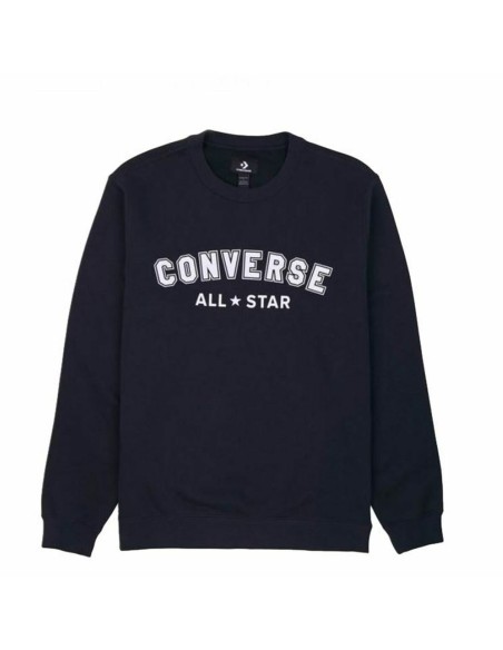 Herren Sweater ohne Kapuze Converse Classic Fit All Star Single Screen Schwarz | Tienda24 Tienda24.eu