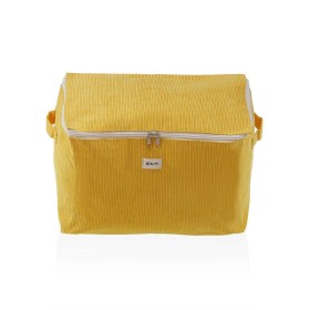 Caja de Almacenamiento Versa Corduroy 38 x 26 x 26 cm Amarillo de Versa, Organizadores de cosméticos - Ref: S3412723, Precio:...