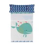 Jeu de draps HappyFriday Moshi Moshi Whale Multicouleur Lit 1 persone 2 Pièces de HappyFriday, Draps et taies d'oreiller - Ré...