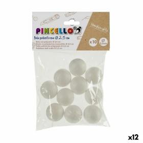 Material para Trabalhos Manuais Bolas poliestireno Ø 2,5 cm Branco 12 Unidades de Pincello, Trabalhos para crianças - Ref: S3...