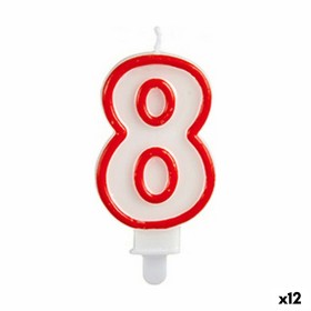 Candle Birthday Number 8 (12 Units) by BigBuy Party, Party items - Ref: S3624809, Price: 7,82 €, Discount: %