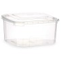 Rectangular Lunchbox with Lid Transparent polypropylene 1 L 14,1 x 8 x 15,5 cm (12 Units) by Leknes, Food storage - Ref: S362...