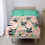 Bedding set HappyFriday Moshi Moshi Panda garden Pink Single 2 Pieces by HappyFriday, Sheets and pillowcases - Ref: D1609905,...