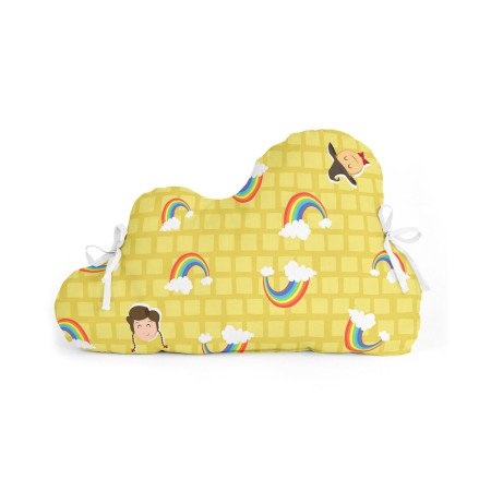 Paracolpi per culla HappyFriday Basic Kids Yellow bricks Multicolore 60 x 40 cm di HappyFriday, Accessori per letti - Rif: D1...