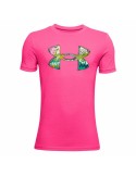 Camiseta de Manga Corta Infantil Under Armour UA Tech Rosa | Tienda24 Tienda24.eu