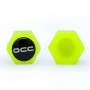 Set of Plugs and Sockets OCC Motorsport OCCLEV005 4 Units Fluorescent Yellow | Tienda24 - Global Online Shop Tienda24.eu