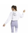 Sudadera con Capucha Mujer Reebok Sportswear Cropped Blanco | Tienda24 Tienda24.eu