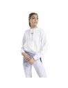 Felpa con Cappuccio Donna Reebok Sportswear Cropped Bianco da Reebok, Donna - Ref: S6498009, Precio: 30,88 €, Descuento: %