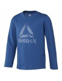 T-shirt à manches longues enfant Reebok Boys Training Essentials Bleu | Tienda24 Tienda24.eu