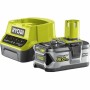 Set de cargador y baterías recargables Ryobi RC181