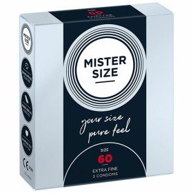 Preservativos Mister Size Extrafino (60 mm) de Mister Size, Preservativos masculinos - Ref: S4005443, Preço: 4,46 €, Desconto: %