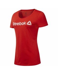 Women’s Short Sleeve T-Shirt Reebok Workout Ready Dark blue | Tienda24 Tienda24.eu