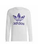 Herren Langarm-T-Shirt Adidas Originals Camo STR Weiß | Tienda24 Tienda24.eu