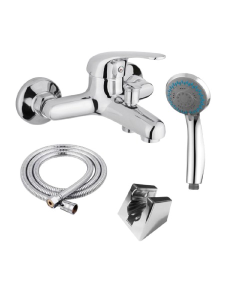 Accessories set Fontastock Bath/Shower Zinc | Tienda24 Tienda24.eu