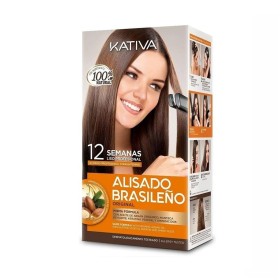 Conjunto de Cabeleireiro Alisamento Brasileiro Kativa Alisado Brasileño de Kativa, Óleos para o cabelo - Ref: S4262389, Preço...