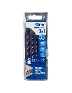 Set de brocas Ferrestock 3 / 4 / 5 / 6 / 8 mm Universal de Ferrestock, Juegos de brocas - Ref: S6500591, Precio: €13.79, Desc...