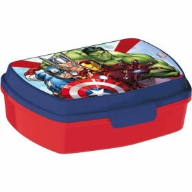 Boîte à Sandwich The Avengers Infinity Bleu Plastique Rouge (17 x 5.6 x 13.3 cm) de The Avengers, Boîtes à lunch - Réf : S430...