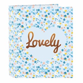 Ring binder Moos Lovely Blue A4 27 x 33 x 6 cm by Moos, Filing cabinets - Ref: S4306274, Price: 4,15 €, Discount: %