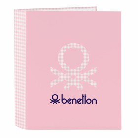 Carpeta de anillas Benetton Vichy Rosa A4 27 x 33 x 6 cm de Benetton, Archivadores - Ref: S4306332, Precio: 4,79 €, Descuento: %