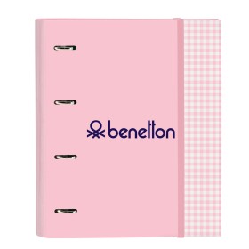 Reliure à anneaux Benetton Vichy A4 Rose (27 x 32 x 3.5 cm) de Benetton, Classeurs - Réf : S4306333, Prix : 7,49 €, Remise : %