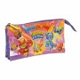 Trousse Fourre-Tout Triple SuperThings Guardians of Kazoom Violet Jaune (22 x 12 x 3 cm) de SuperThings, Trousses - Réf : S43...