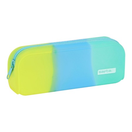 Estuche Escolar Safta Azul Verde Amarillo (18.5 x 7.5 x 5.5 cm) de Safta, Estuches - Ref: S4306487, Precio: 5,43 €, Descuento: %