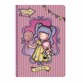 Carnet Gorjuss First prize Lila A4 de Gorjuss, Cahiers - Réf : S4306644, Prix : 3,86 €, Remise : %