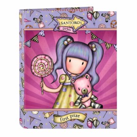 Reliure à anneaux Gorjuss First prize Lila A4 (26.5 x 33 x 4 cm) de Gorjuss, Classeurs - Réf : S4306645, Prix : 3,40 €, Remis...