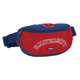 Bolsa de Cintura Safta University Vermelho Azul Marinho 23 x 14 x 9 cm de Safta, Bolsas de cintura na moda - Ref: S4306884, P...