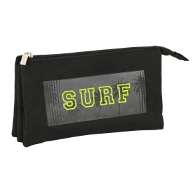 Trousse Fourre-Tout Triple Safta Surf Noir (22 x 12 x 3 cm) de Safta, Trousses - Réf : S4306890, Prix : 6,01 €, Remise : %