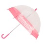 Umbrella BlackFit8 Glow up Pink Transparent PoE Ø 70 cm by BlackFit8, Stick Umbrellas - Ref: S4306935, Price: 7,55 €, Discoun...