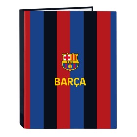 Raccoglitore ad anelli F.C. Barcelona Rosso Granato Blu Marino A4 26.5 x 33 x 4 cm di F.C. Barcelona, Armadi schedari - Rif: ...