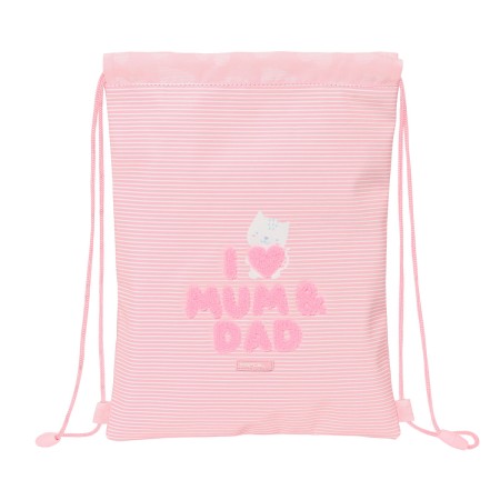 Bolsa Mochila con Cuerdas Safta Love Rosa (26 x 34 x 1 cm) de Safta, Bolsas escolares - Ref: S4307517, Precio: 7,16 €, Descue...