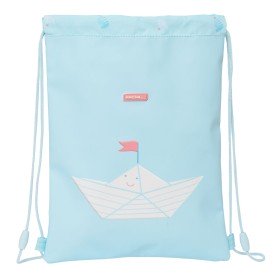 Backpack with Strings Baby Shark Surfing Blue White 26 x 34 x 1 cm | Tienda24 - Global Online Shop Tienda24.eu