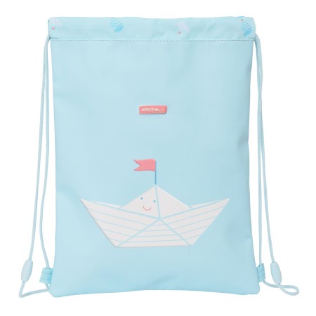 Rucksacktasche mit Bändern Safta Ship Blau (26 x 34 x 1 cm) von Safta, Schulranzen - Ref: S4307547, Preis: 7,16 €, Rabatt: %