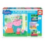 Set mit 4 Puzzeln Peppa Pig Cosy corner   16 x 16 cm 43 Stücke von Peppa Pig, Klassische Puzzles - Ref: S4307589, Preis: 10,1...