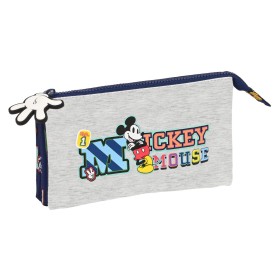 Triple Carry-all Mickey Mouse Clubhouse Only one Navy Blue 22 x 12 x 3 cm by Mickey Mouse Clubhouse, Pencil cases - Ref: S430...