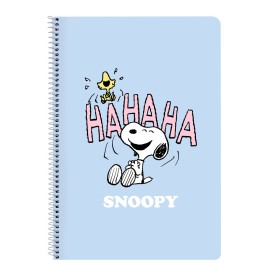 Carnet Snoopy Imagine Bleu A4 80 Volets de Snoopy, Cahiers - Réf : S4307919, Prix : 4,15 €, Remise : %